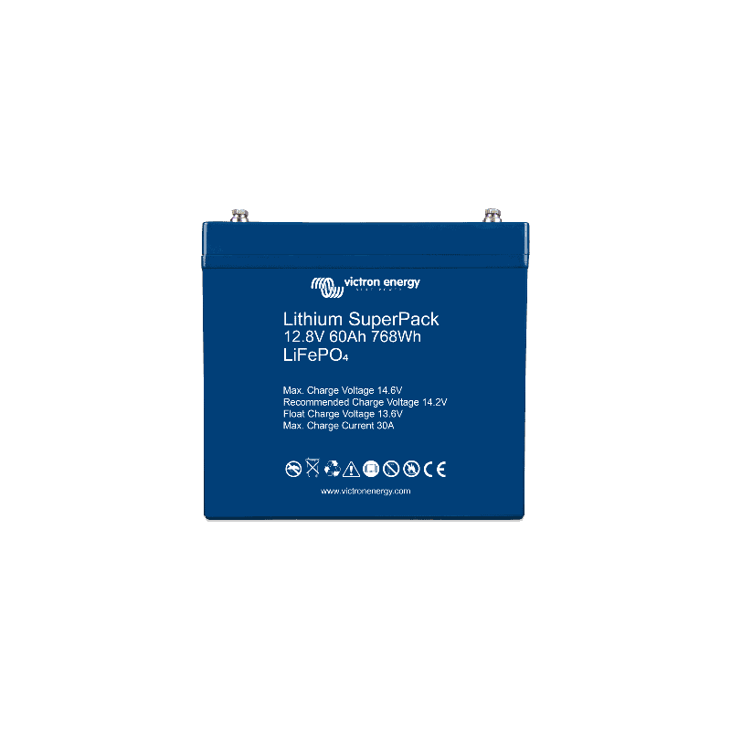 Batterie Lithium 60Ah 12V Superpack Victron Bms intégré