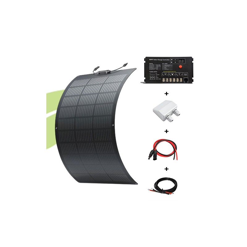 Kit solaire flexible 100W 12V van / camping-car / bateau Ecoflow