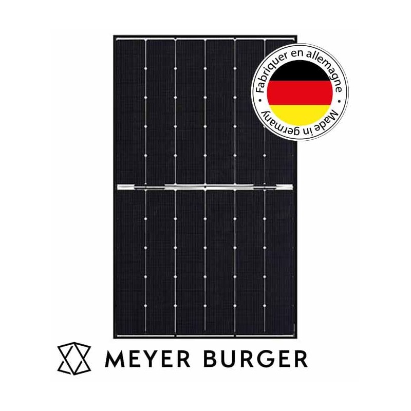 Panneau solaire 375W 24V Glass bifacial Meyer burger