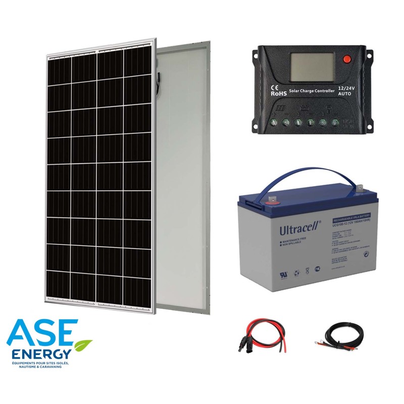 Kit solaire autonome 180W 12V
