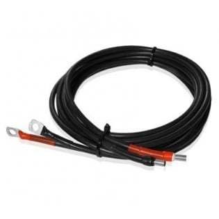 Câble solaire 2X5m 6mm2 avec cosses œillets - régulateur à batterie