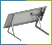 Fixation panneau au sol / toit plat