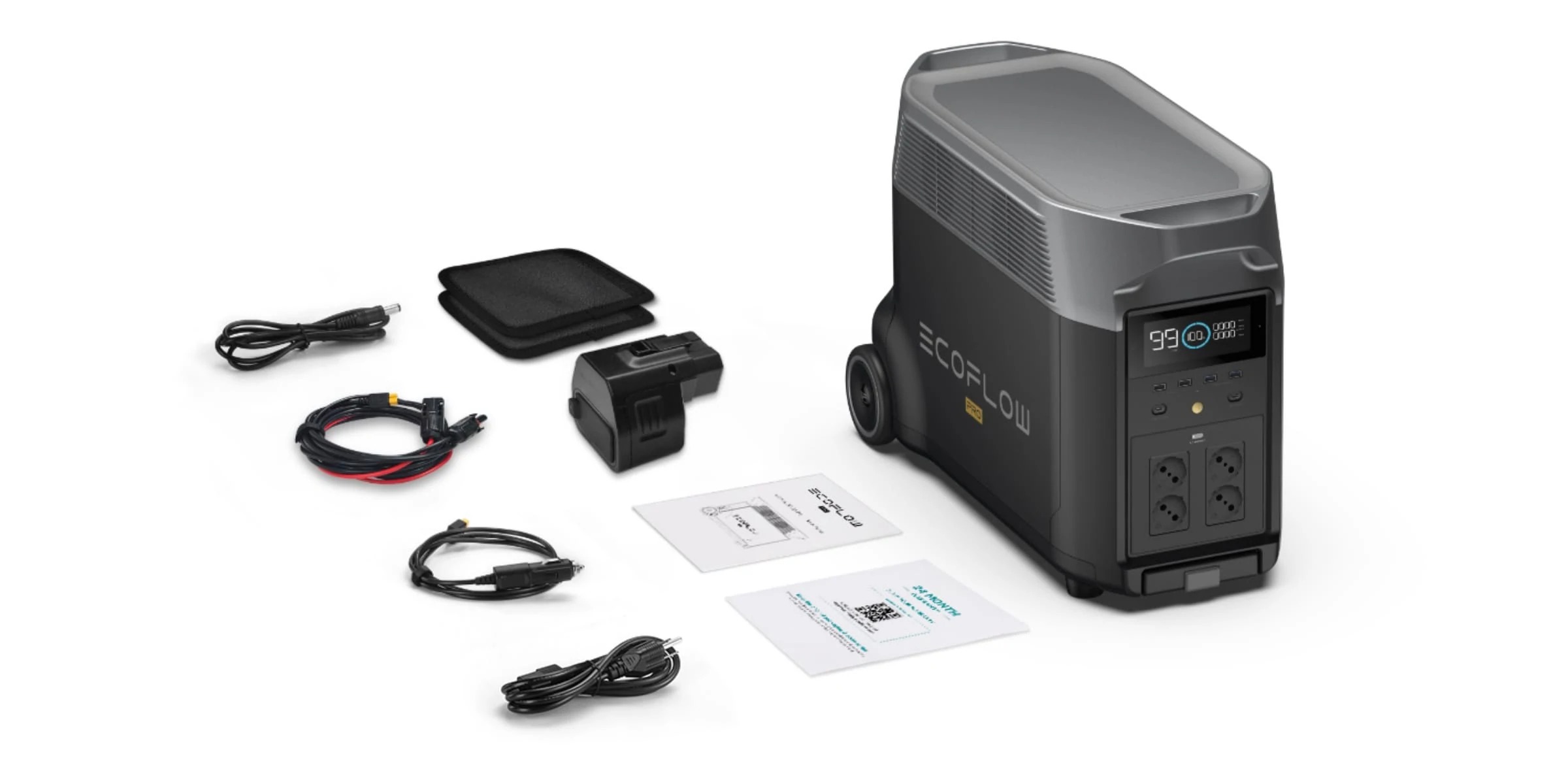 contenu pack/colis station de charge ecoflow delta pro 3600 Wh